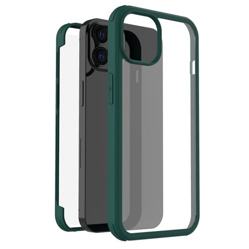 Accezz Coque de protection intégrale à 360° pour iPhone 12 (Pro) Vert