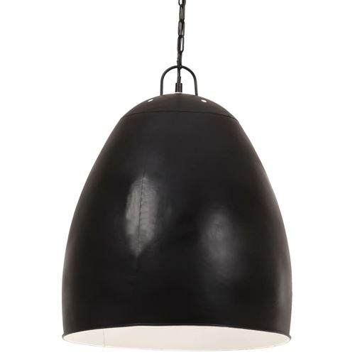 vidaXL Lampe suspendue industrielle 25 W Noir Rond 42 cm E27