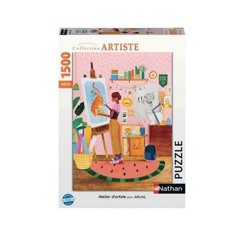 Puzzle Nathan Atelier d'artiste Laura Lhuillier 1500 pièces