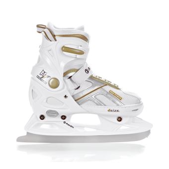 Raven Roller En Ligne Expert 37-40 Transformable En Patin à Glace - Ajustable Noir/Or Avec Roulements ABEC7