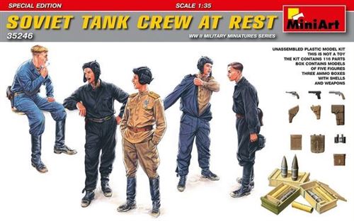Soviet Tank Crew At Rest.special Edition - 1:35e - Miniart