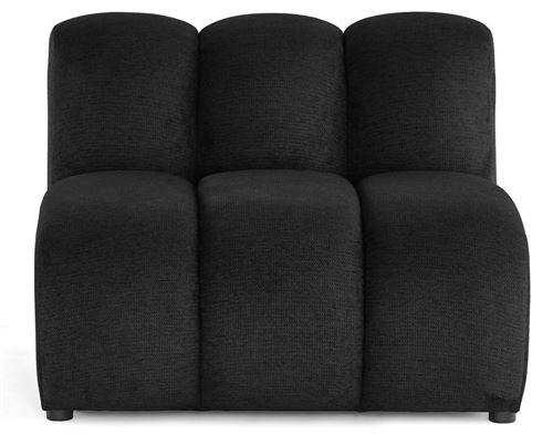 Non Communiqué Noir Debbie - Module D'assise En Tissu Texturé