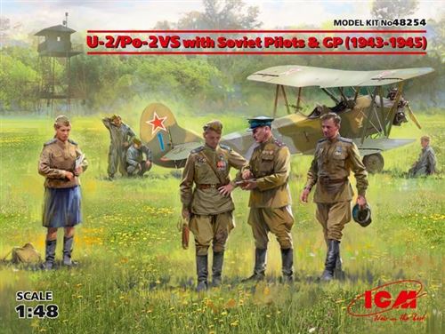 U-2/po-2vs With Soviet Pilots & Gp (1943 -1945) Limited- 1:48e - Icm