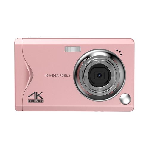 Appareil Photo Num&eacute;rique - NEOZHOU - 4K 48MP FHD - Zoom 16x - Ecran 3,0"" - Compact - Rose