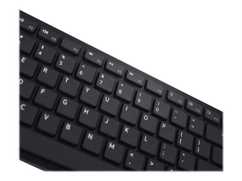 Dell Pro KM5221W - Ensemble clavier et souris - sans fil - 2.4 GHz - QWERTY - International US - noir - pour Latitude 5320 5520