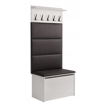Porte-manteau Andy noir coffre et siège - 1