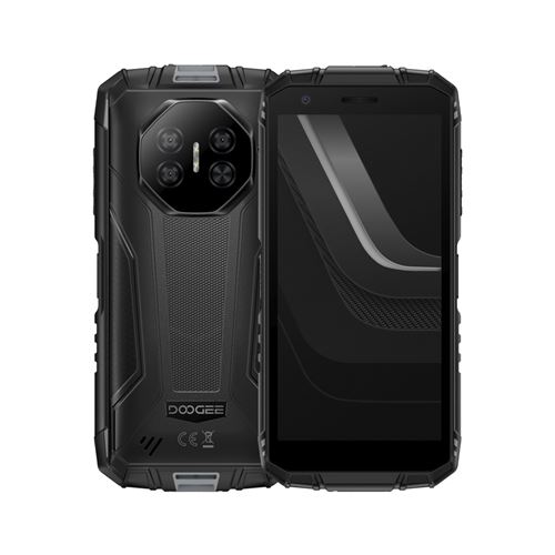 Smartphone DOOGEE Fire 3 Pro Noir : 5.45 ,4Go+128Go+2To, 8350mAh, Android 15,Empreinte digitale, Dual SIM 4G,Téléphone Portable-290g
