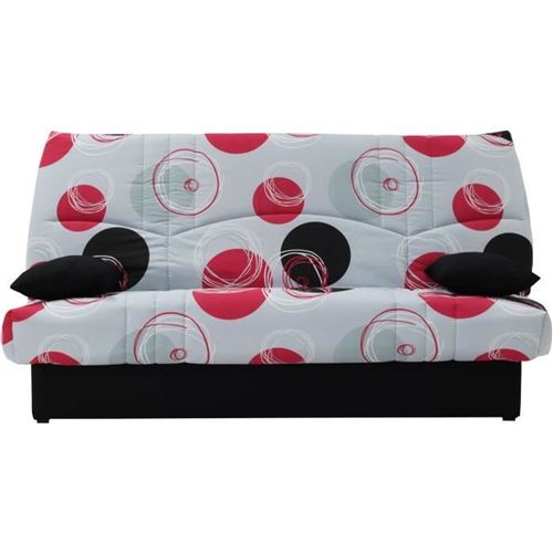 Clic clac 3 places DREAM - Tissu 100% Coton imprimé Planète - Couchage 125 x 190 cm - L190 x P92 x H96 cm