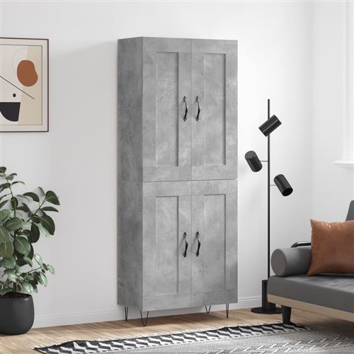 Vidaxl Gris Buffet Haut - Béton - Image 2