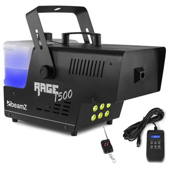 BeamZ RAGE1500LED Machine à fumée avec 5 litres de liquide - idéal pour animer vos soirées - 1