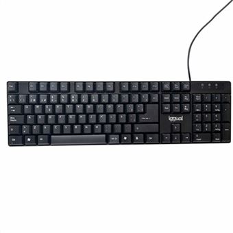 iggual CK-FRAMELESS-105T - Clavier - USB - QWERTY - noir - 1