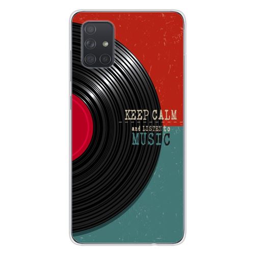 Coque en silicone imprimée compatible Samsung Galaxy M31s Keep calm