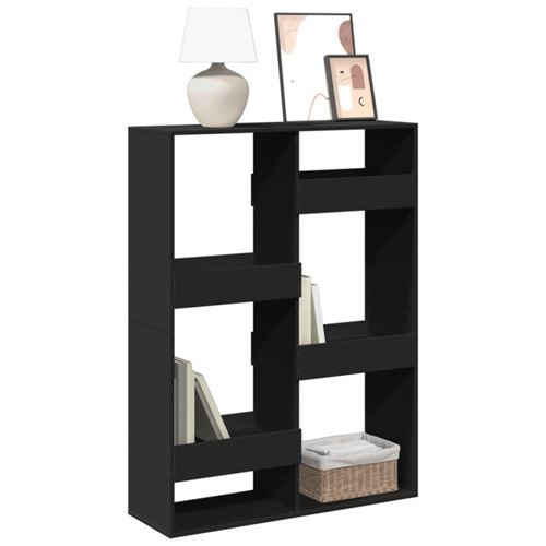 Vidaxl Noir Bibliothèque 100X33x135 Cm Bois D Ingénierie - Image 3