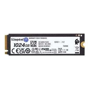 Kingston KC3000 - SSD - 1024 Go - interne - M.2 2280 - PCIe 4.0 (NVMe) - pour Intel Next Unit of Computing 12 Pro Kit - NUC12WSKi5