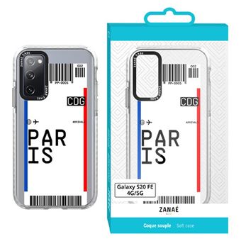 Coque billet d'avion - PARIS pour Galaxy S20 FE - 1