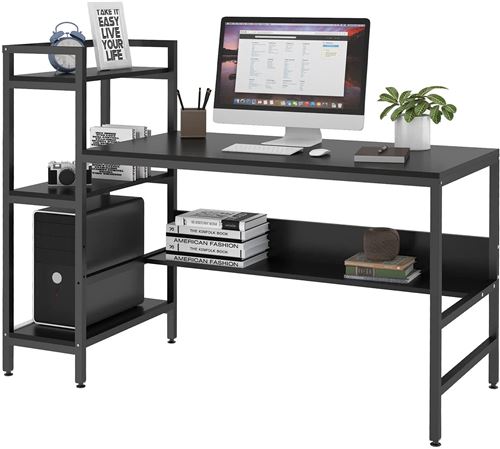 Bureau informatique avec étagère bureau pour ordinateur table de bureau