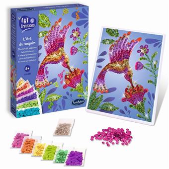 Art & Créations : L'art du sequin - Colibri Sentosphère - 1