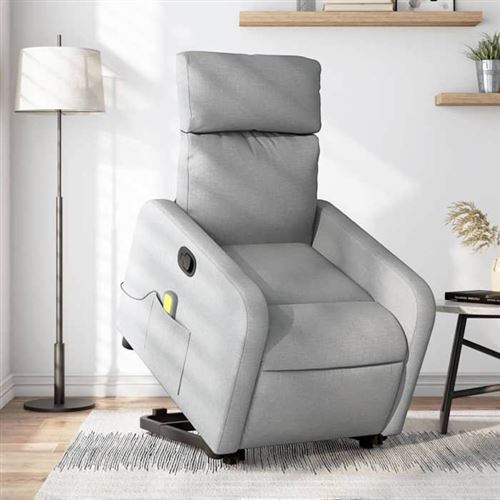 Non Communiqué Gris Vidaxl Fauteuil De Massage, Relaxation Tissu Clair
