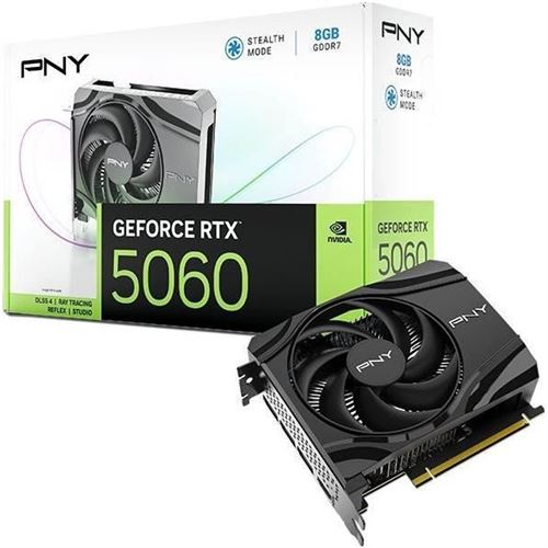 PNY GeForce RTX 5060 Single Fan - 8GB GDDR7 RAM - Grafikkarte