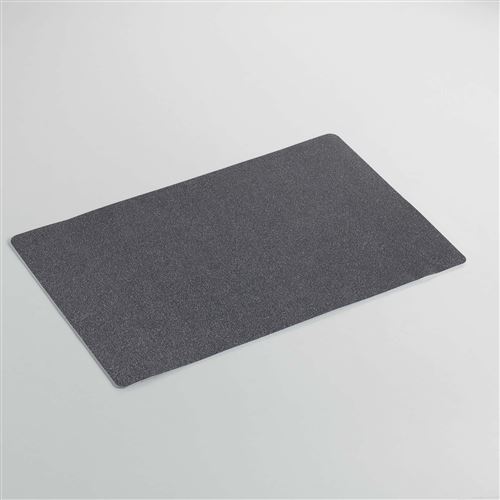 Set de table 28.5 x 44 cm pvc uni paillettes midnight Anthracite