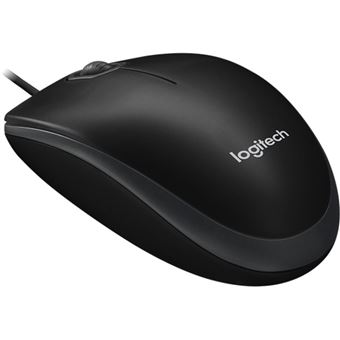 Logitech B100 Optical USB Mouse (Noir) - Souris PC - Garantie 3