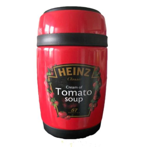 Flacon à soupe à la tomate Heinz avec cuillère