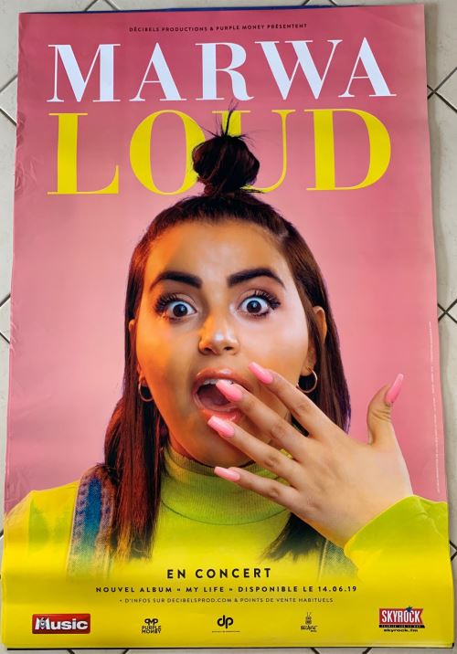MARWA LOUD - My Life / Tour 2019 - AFFICHE