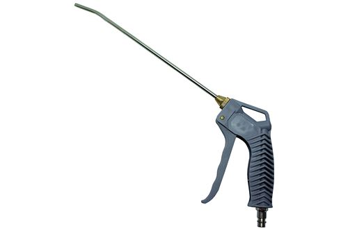 Aerotec 2010242 Pistolet de soufflage KS100 – Pistolet à air comprimé avec mamelon laiton hülsen utilisation et Sk – Poignée dentelé pour une tenue parfaite – Matériau : glasfaserverstärkter plastique gris