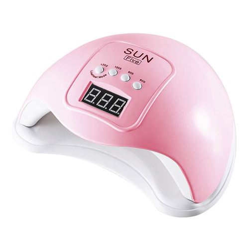 sun five LED 48W UV Gel pour les ongles durcissant la machine d'art des ongles USB Lampe légère pour vernis à ongles Sèche-ongles - Rose