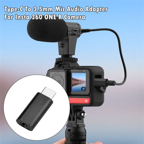 Adaptateur micro Insta360 ONE RS - horizontal - adaptateur microphone -  adaptateur