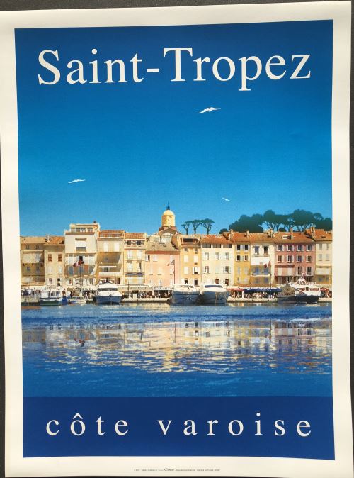Saint TROPEZ - Côte Varoise - 30x40 cm - AFFICHE / POSTER