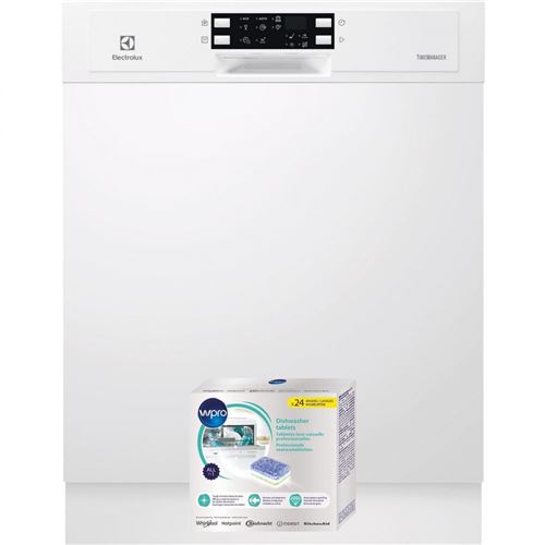 lave-vaisselle intégrable electrolux 1101673 55 blanc airdry technology : ce système améliore les performances de séchage grâce à une ouverture automatique de la porte en fin de cycle de séchage afin d'accélérer le processus d'évaporation au contact de l'
