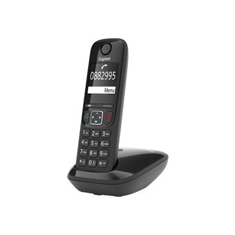 Gigaset AS690 - Téléphone sans fil avec ID d'appelant - ECO DECT\GAP - noir