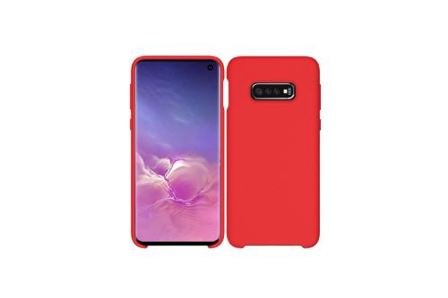 IBROZ Coque Silicone Soft Touch rouge pour Samsung Galaxy S10e