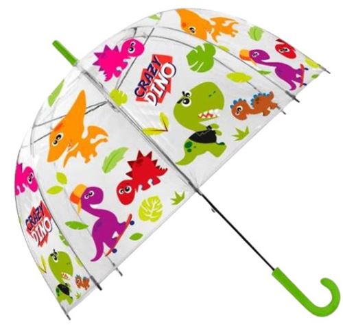 Kids Licensing parapluie Crazy Dino 48 cm polyester transparent