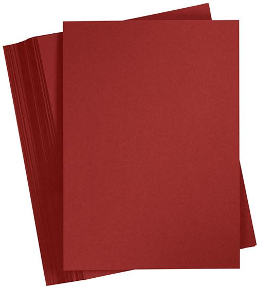 Creotime carton couleur A6 10,5 x 14,8 cm bordeaux 100 pièces