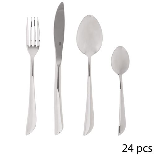 Ménagère 24 pièces Serrat - Inox