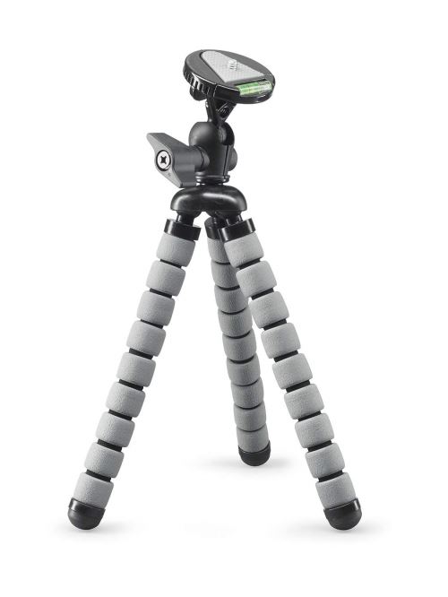 Cullmann Alpha 655 Flexible Mini Trépied Avec Rotule Et Système Rapide, 25 Cm Gris