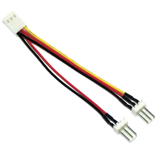 Chargeur et câble d'alimentation PC Akasa - Répartiteur LED RGB -  alimentation interne 4 plots (F) pour alimentation interne 4 plots (M) - 10  cm - noir