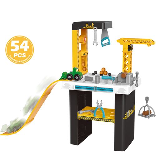 Tableau Atelier de Réparation De Véhicules D’ingénierie 54 PCS Pour Les Enfants