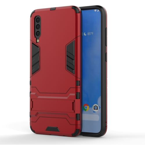 Housse étui Coque portable avec support pour Samsung Galaxy M30 - Rouge -4210