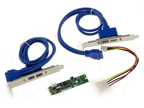 Carte M.2. - 4 Ports USB 3.0 Superspeed Chipset NEC