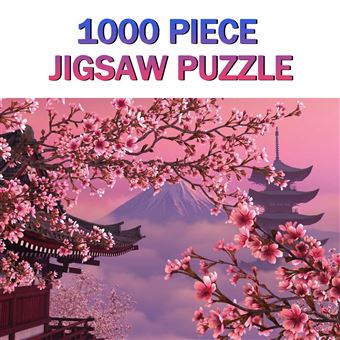 Puzzle 1000 Pièces Ravensburger - Cerisiers En Fleurs Du Mont Fuji - Paysage Japonais Premium