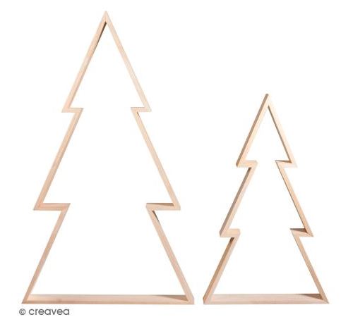Lot de cadres en bois à décorer - Sapin - 30 x 49,5 cm et 22 x 36 cm - 2 pcs