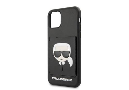 Coque pour Iphone 11 Karl Lagerfeld Cardslot cover noir