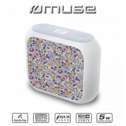 Muse M-312 Liberty - Haut-Parleur - pour Utilisation Mobile - Sans Fil - Bluetooth - 2 Watt