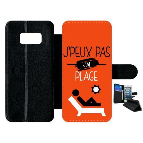 Etui à rabat samsung galaxy s8 j peux pas j ai plage 5