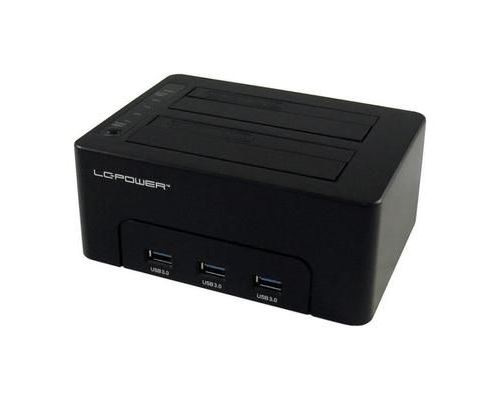 LC-Power LC-DOCK-U3-HUB, Disque dur, SSD, SATA, Série ATA II, Série ATA III, 2.5,3.5, USB 3.0 (3.1 Gen 1) Type-B, 5 Gbit-s, Noir