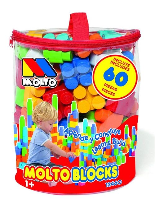Molto Blocks de Construction, Sac avec 60 pièces (6205)