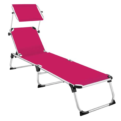 TecTake Transat de jardin Aurélie - rose vif
